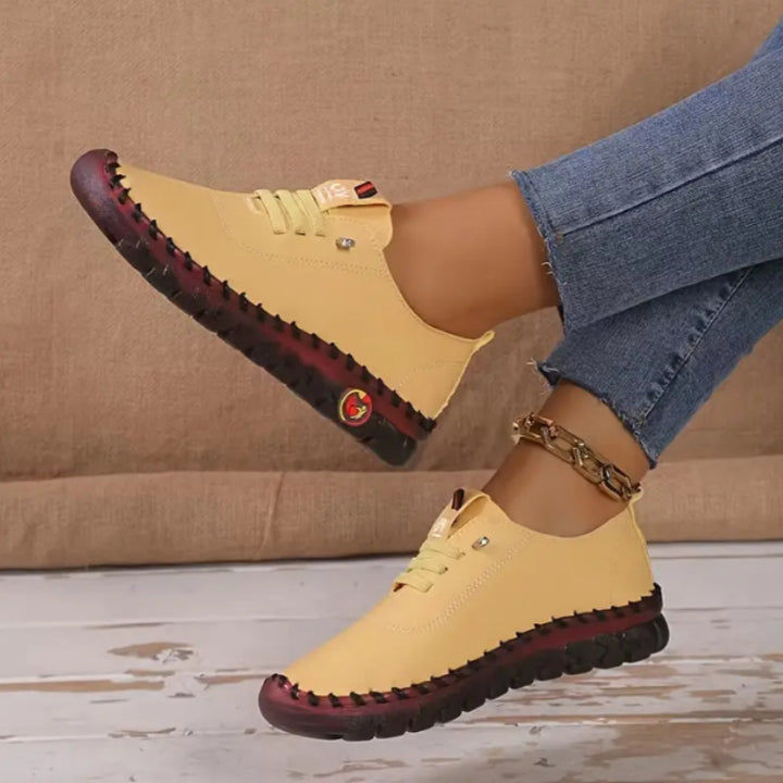 Ladies nan flexible foldable leisure sneakers with shock-absorbing profile sole Mune Fashion