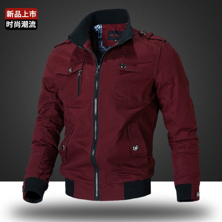 Men's rugged canvas field bomber jacket Mune Fashion