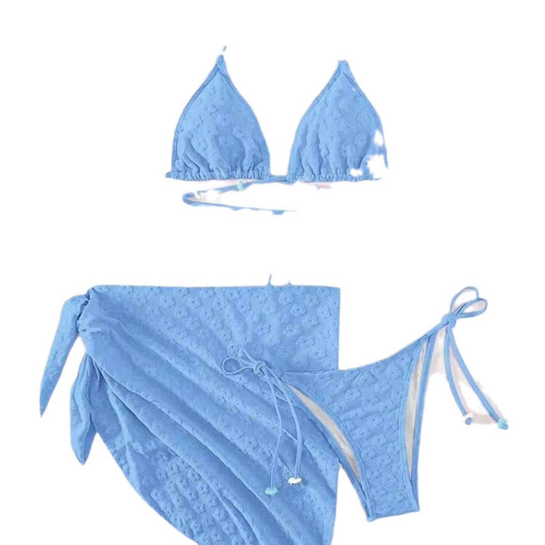 Women's Triangle Bikini with Fashionable Wrap Skirt Mune Fashion