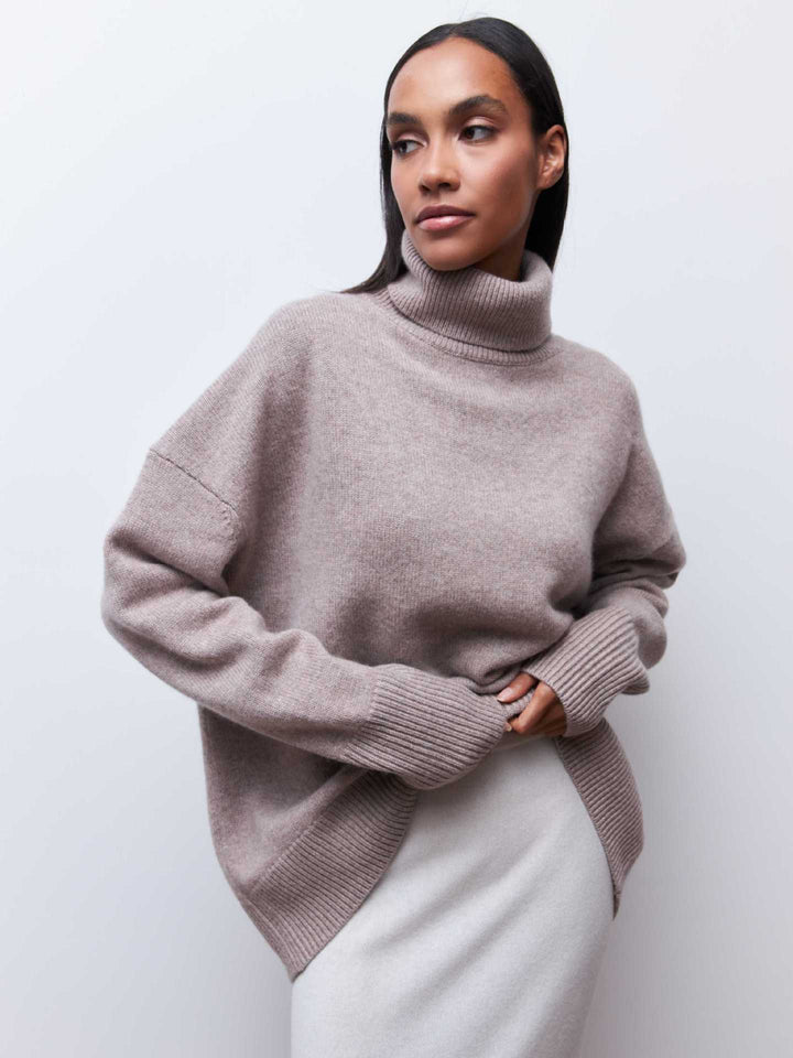 Ladies Turtleneck Sweater Mune Fashion