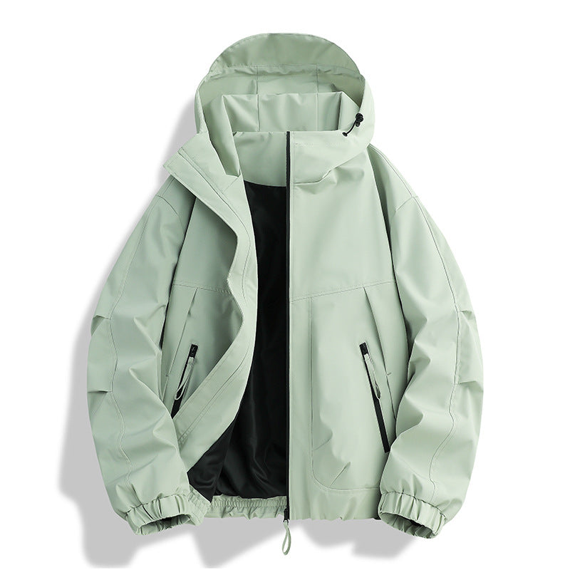 Men's waterproof Hooded Utility Parka with welded seams, adjustable hood, and concealed zip pockets Mune Fashion