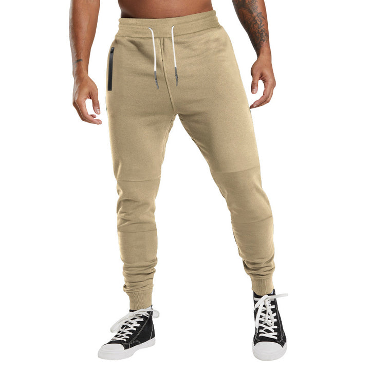 Men's Performance Tapered Jogger Pants with Zipper Side Pockets, Elastic Waistband & Ribbed Ankle Cuffs Mune Fashion