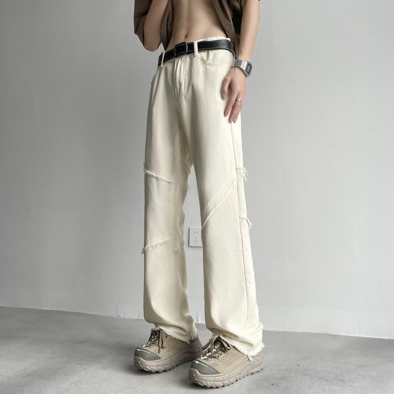 Men's Casual Wide Leg Jeans Mune Fashion