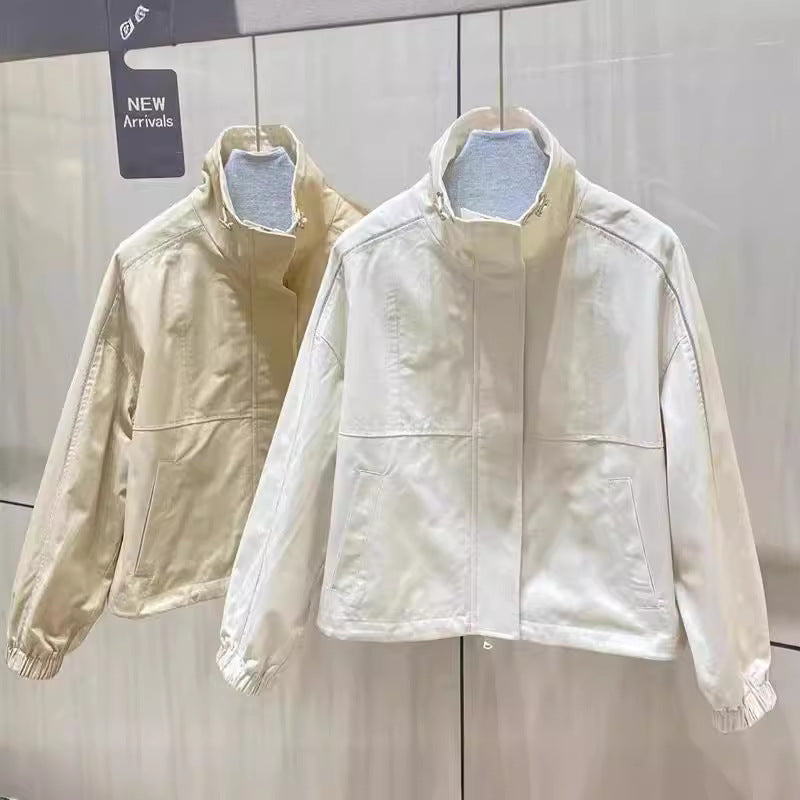 Women’s Fashion Casual Jacket with High Collar Mune Fashion