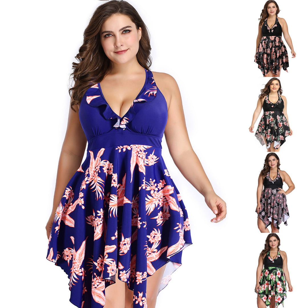 Women's beach dress with floral / airy wrap Mune Fashion