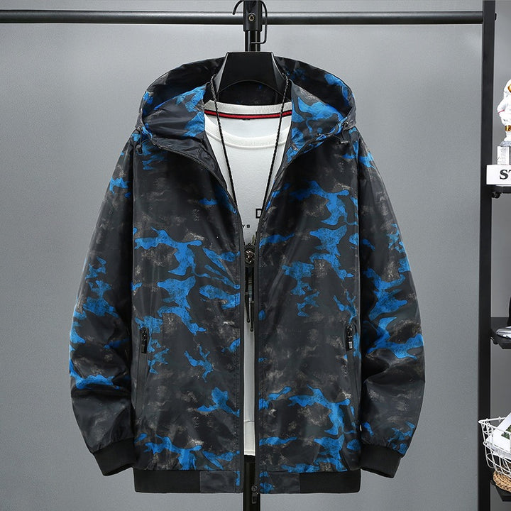 Men's Stylish Hooded Jacket with Camouflage Pattern Mune Fashion
