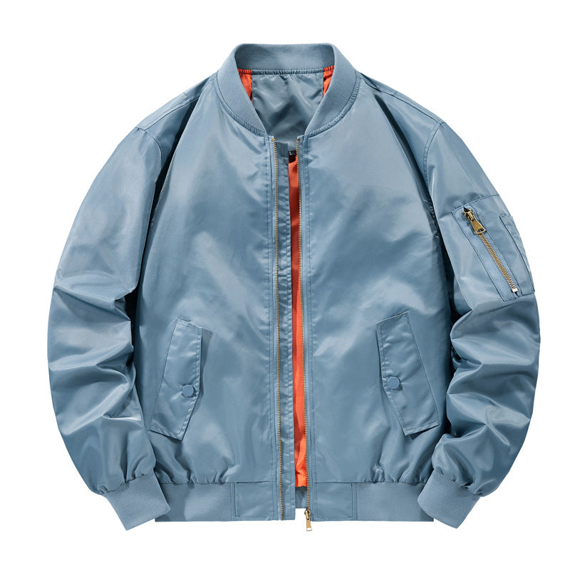 Men's lightweight water-repellent bomber jacket with contrasting inner lining and arm pocket Mune Fashion