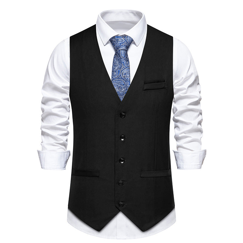 Men's elegant suit vest with fine texture and high-quality material Mune Fashion