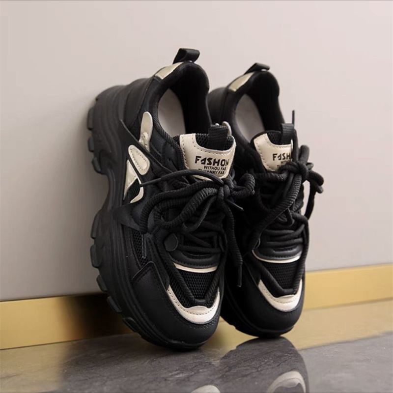 Women Sporty Chunky Sneakers with Breathable Mesh Upper and Cushioning Comfort Mune Fashion
