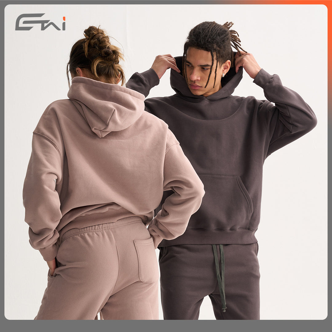 Unisex Oversize Cotton Hoodie with Drop Shoulder and Kangaroo Pocket Mune Fashion
