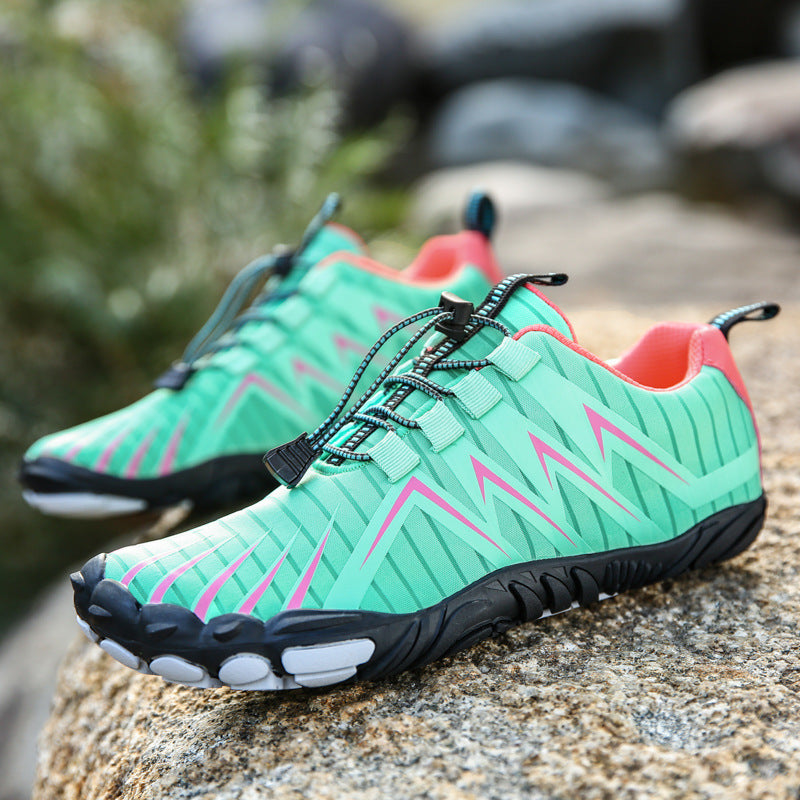 Women's nano elastic aquasport shoe with quick pull closure, non-slip rubber sole, and flexible toe protection Mune Fashion
