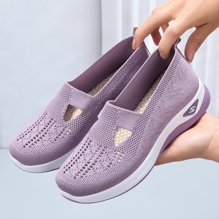 Ladies lightweight knitted slippers with orthopedic comfort sole Mune Fashion