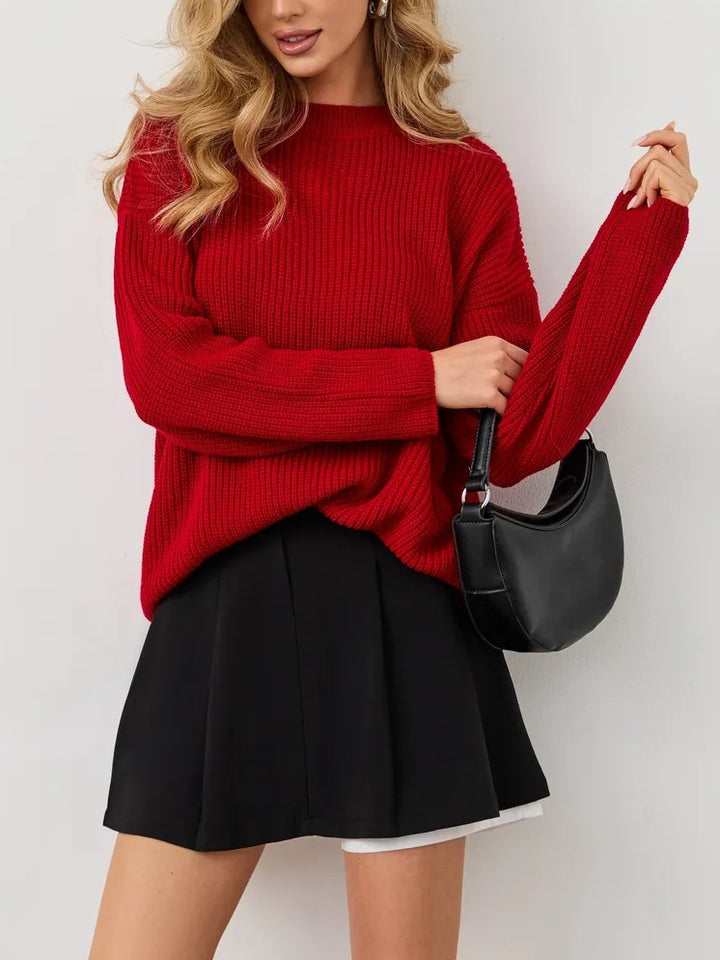 Women's Patterned Oversized Sweater