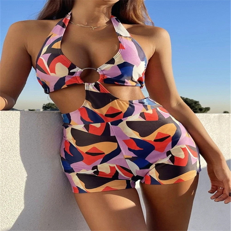 Ladies' swimsuit with high cut leg and sophisticated cut-out Mune Fashion