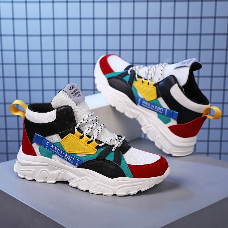 Unisex Ankle-High Platform Sneakers with Technical Multi-Layer Sole Mune Fashion