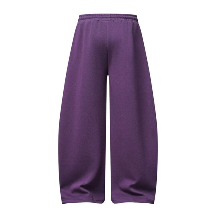 Women's palazzo sweatpants with high elastic waistband, drawstring and extra wide leg Mune Fashion