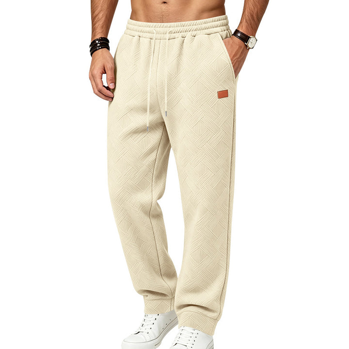Men's Casual Structured Jogging Pants with Drawstring and Side Pockets Mune Fashion