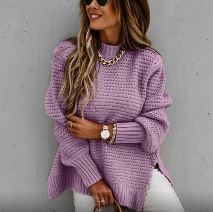 Women's Cozy Knit Sweater In Relaxed Oversize Cut Mune
