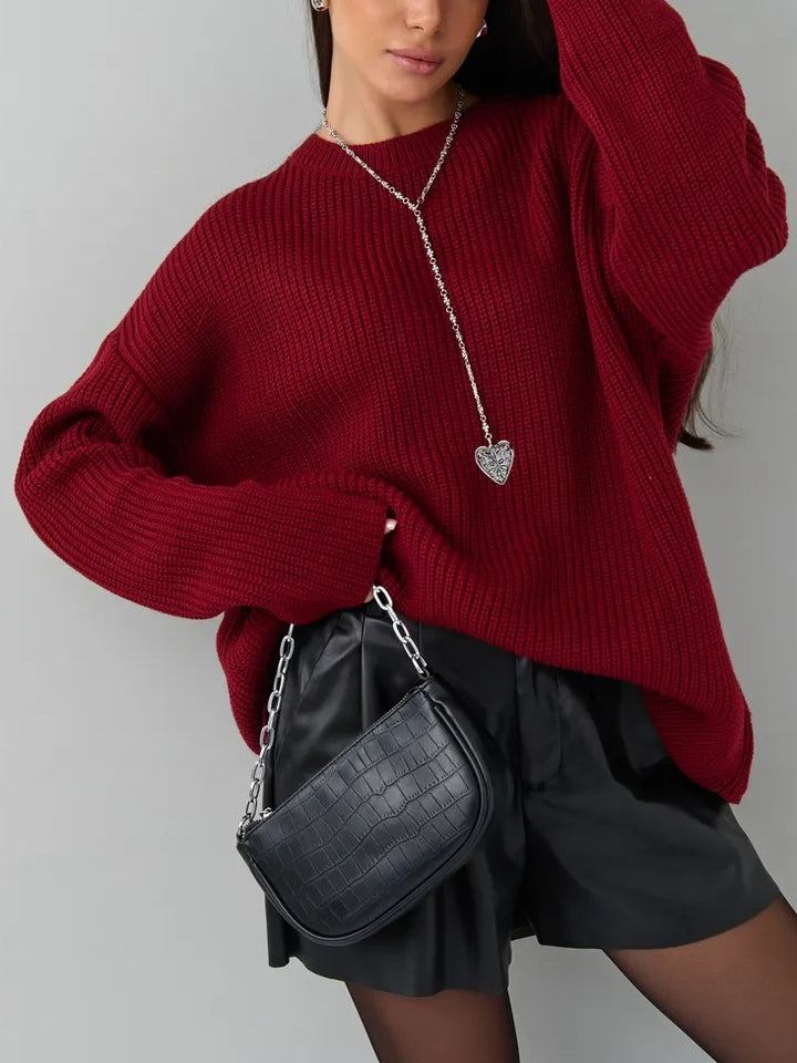 Women's Patterned Oversized Sweater
