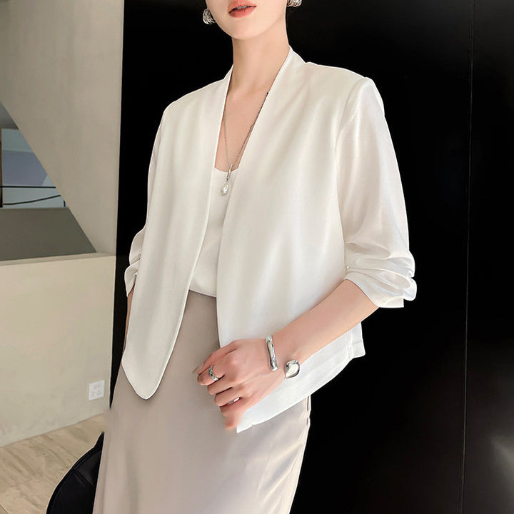 Women Elegant and flowy Midi Skirt Drune