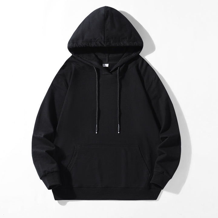 Unisex locker fit hoodie made of cotton blend with kangaroo pocket and drawstring hood