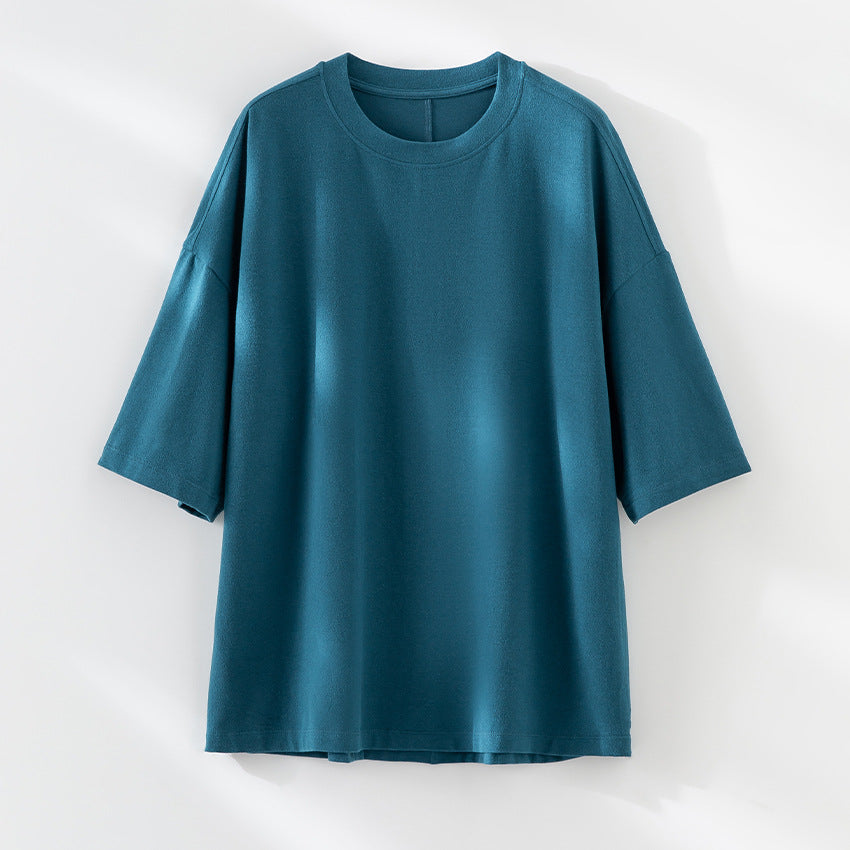 Men's Oversized T-Shirt made of high-quality cotton blend with drop shoulder and loose fit Mune Fashion