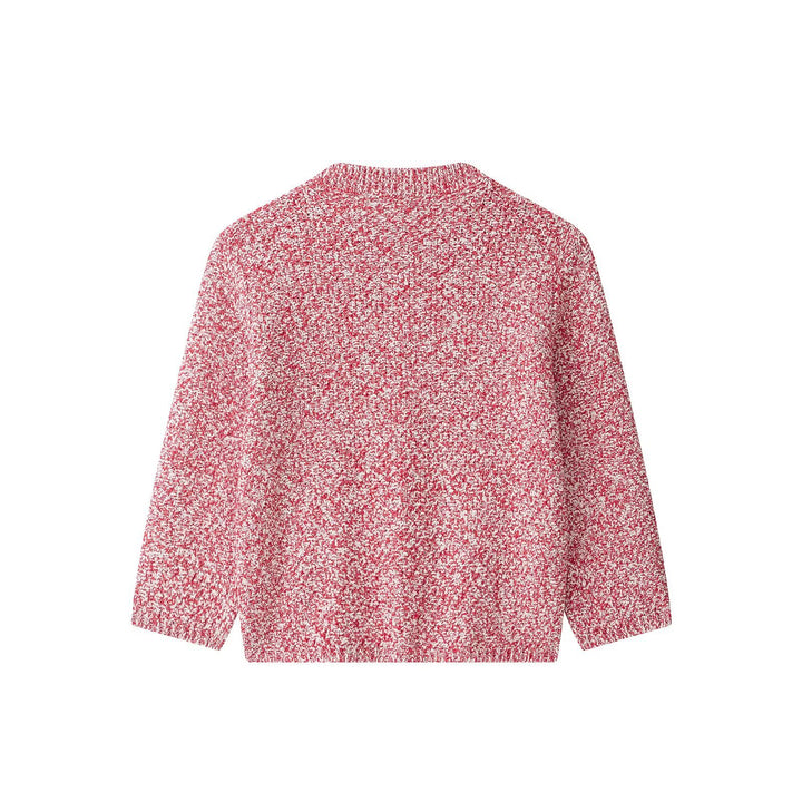 Ladies bouclé cardigan in boxy cut with mother-of-pearl buttons and patch pockets Drune