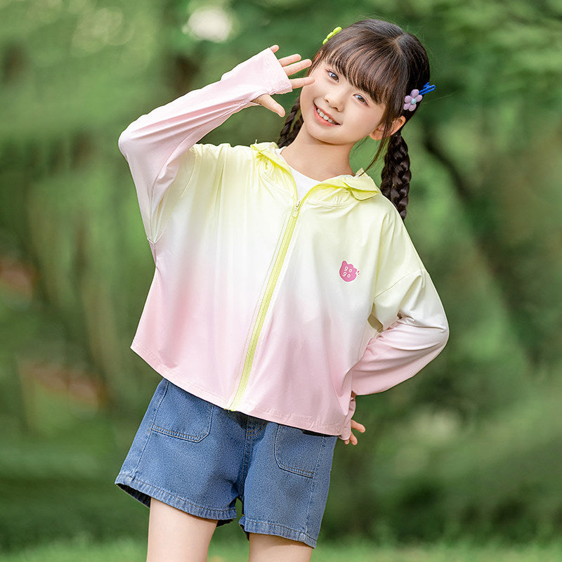 Ladies nan lightweight children's sun protection jacket with hood Mune Fashion