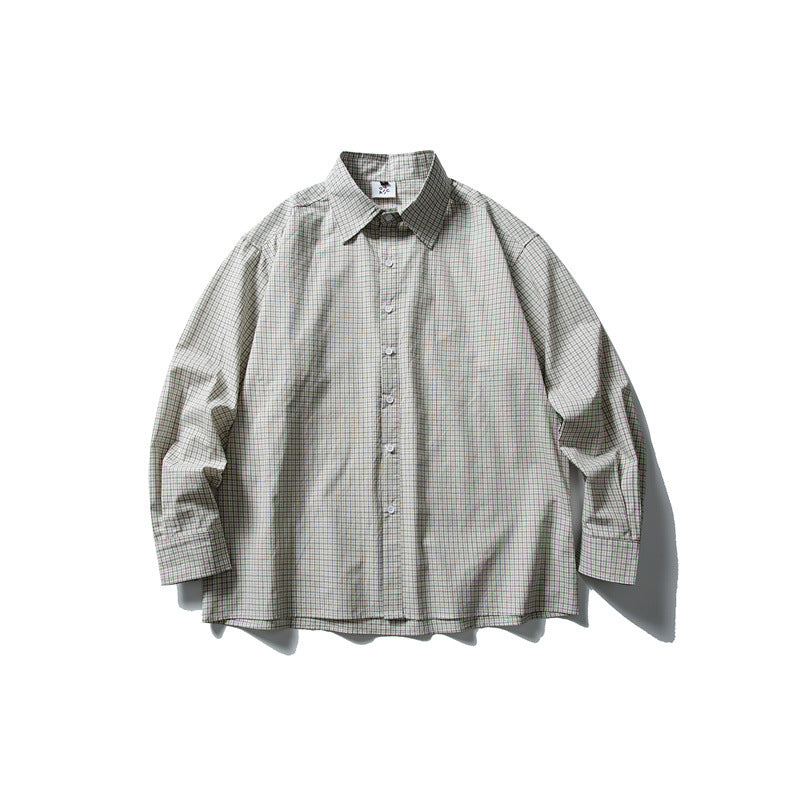 Unisex Boxy Shirt with fine check, Kent collar and relaxed oversized cut Mune Fashion