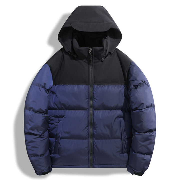Women's transitional jacket with hood and contrasting design Mune Fashion