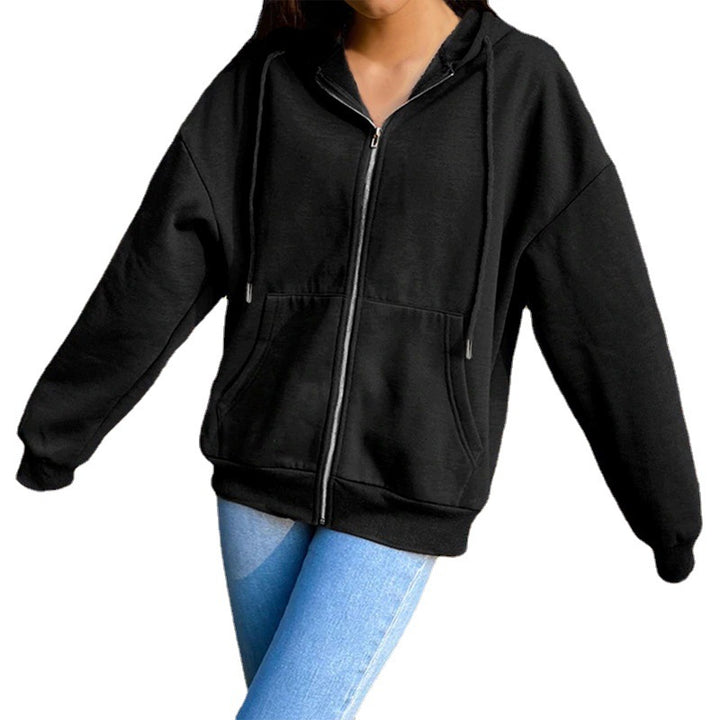 Women's lightweight hoodie zipper with oversized fit, kangaroo pockets and full-length zipper Mune Fashion