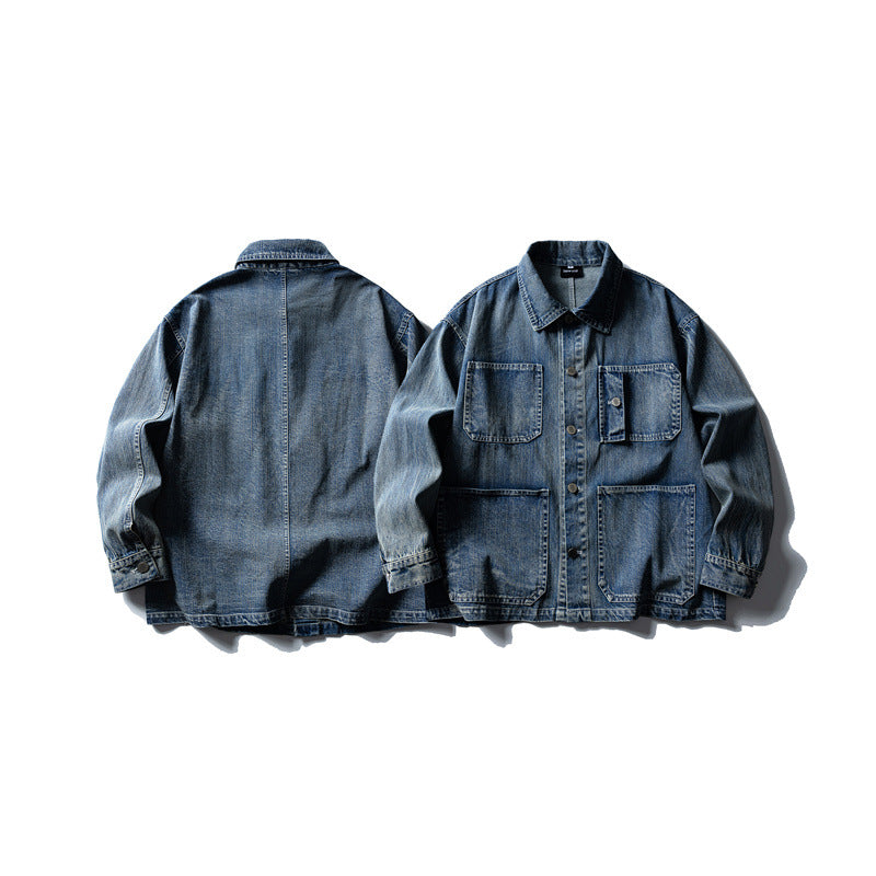 Unisex Boxy-Denim-Blouson with four patch pockets Mune Fashion