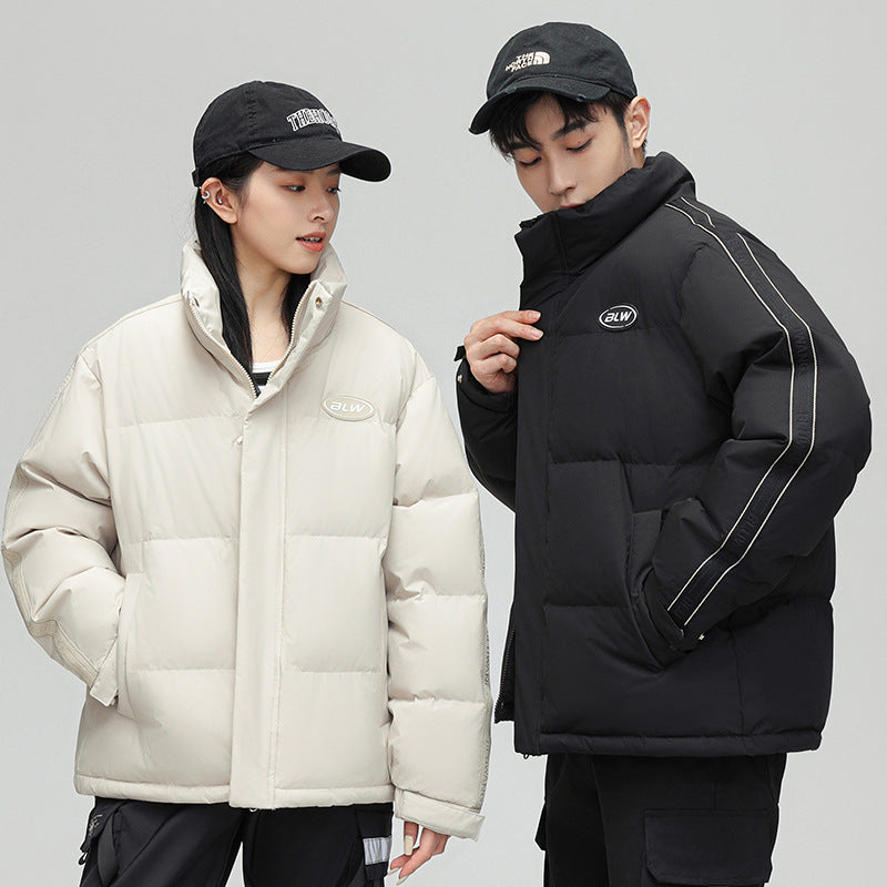 Men's Winter Puffer Jacket with High Collar Mune Fashion
