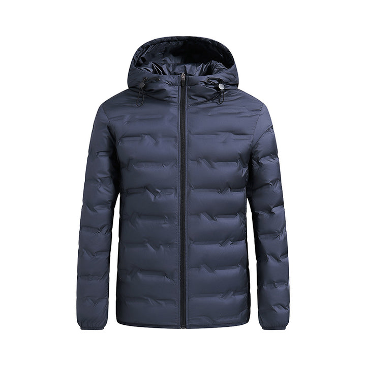 Men's nano ultra-light quilted down jacket with hood Mune Fashion