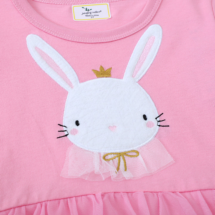 Girls tulle dress with sweet bunny motif Mune Fashion