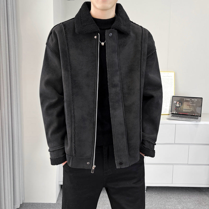 Men's Cozy Teddy Fur Jacket Mune Fashion