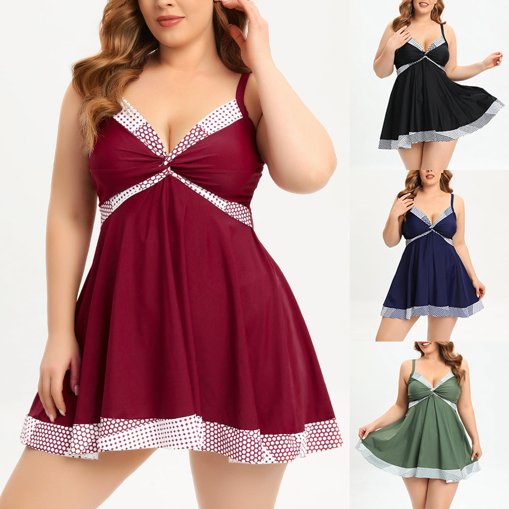 Women's casual swim dress with elegant knot design Mune Fashion