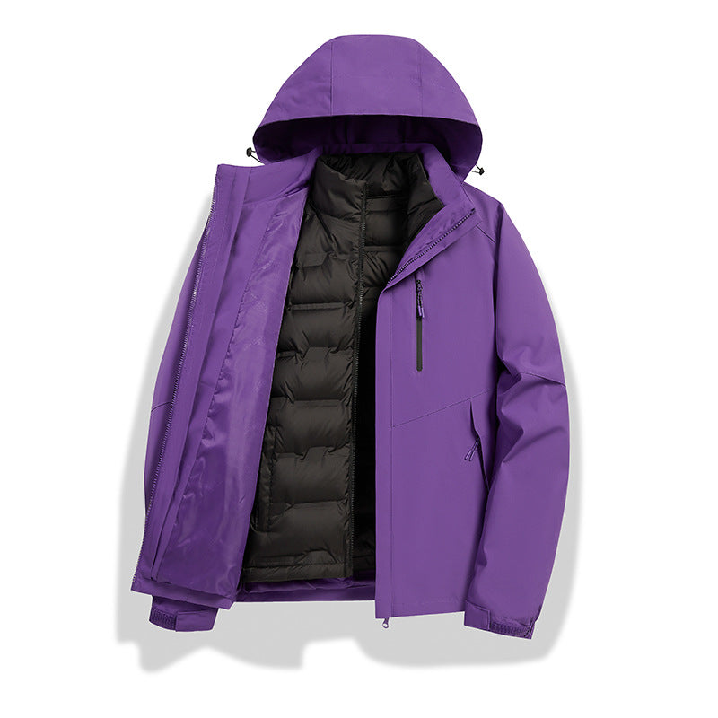 Men's Convertible Winter Jacket with Removable Quilted Lining Mune Fashion