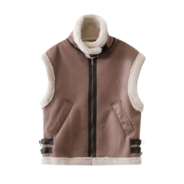 Women's Sleeveless Faux Suede Vest Mune Fashion
