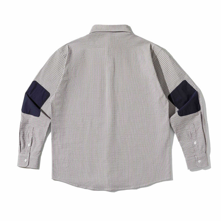 Men's overshirt made of textured cotton with patch chest pockets Mune Fashion