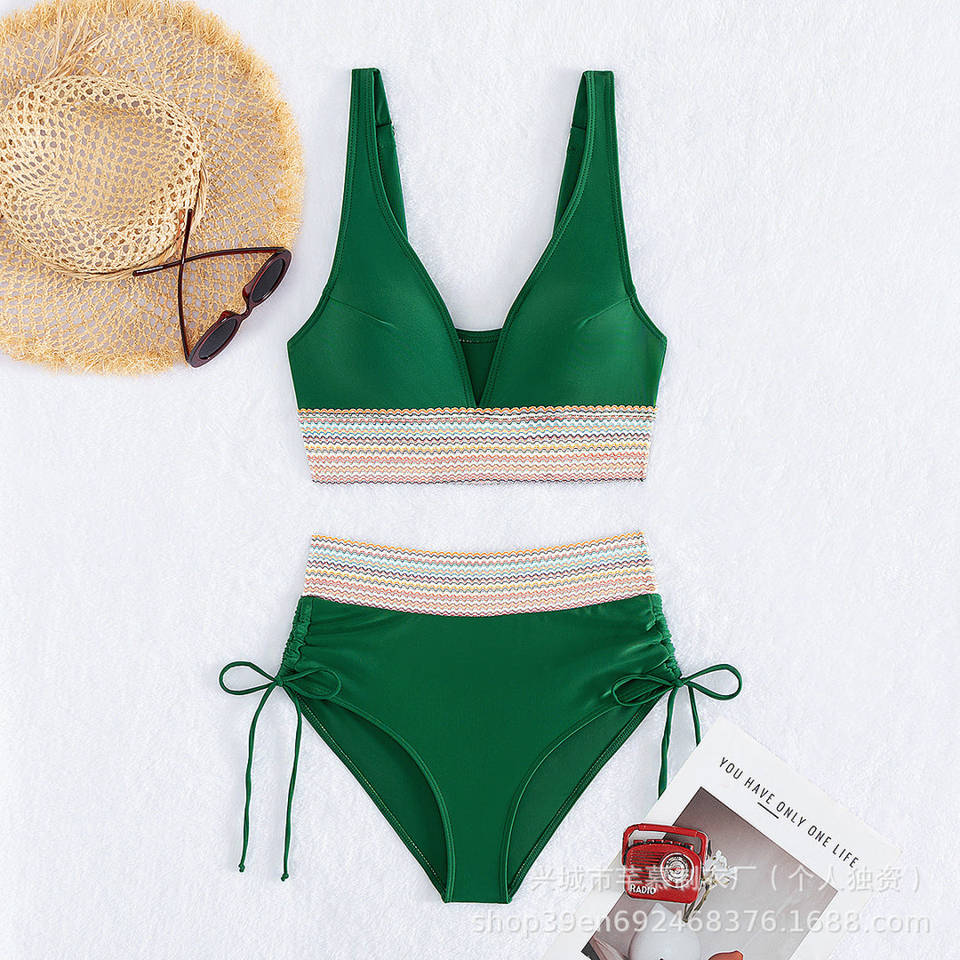 Women's High-Cut Sport Bikini Mune Fashion