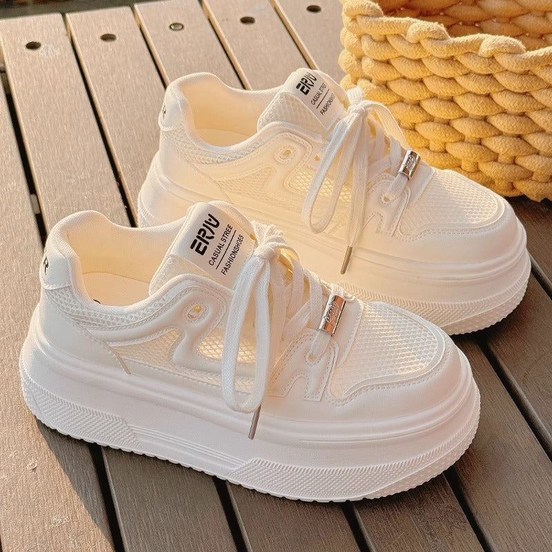 Women Chunky Sneakers with breathable mesh upper and comfortable platform sole Mune Fashion