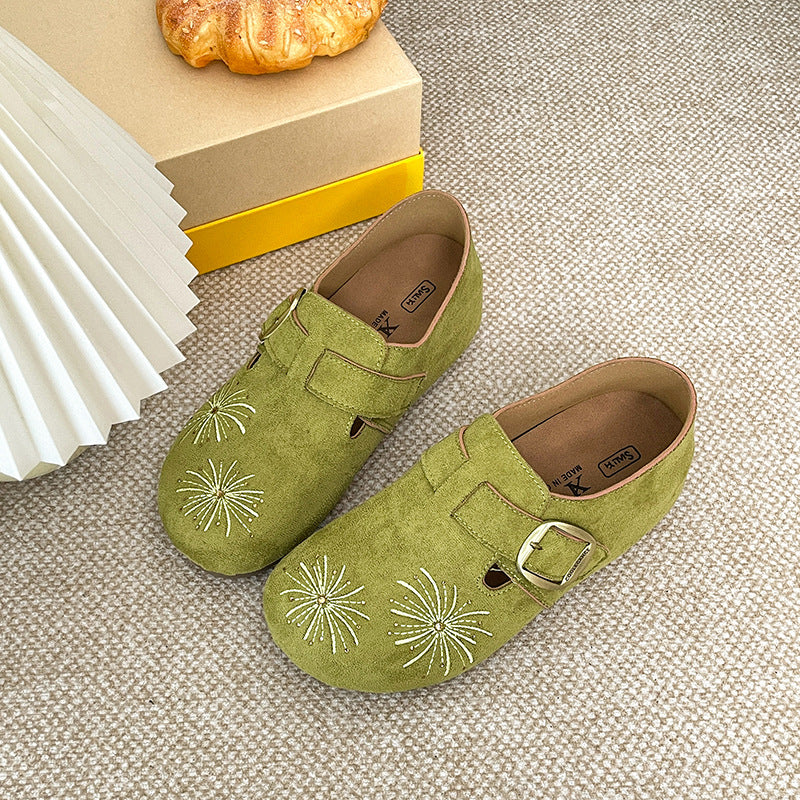 Women Elegant and Comfortable Clogs made from High-Quality Suede Mune Fashion