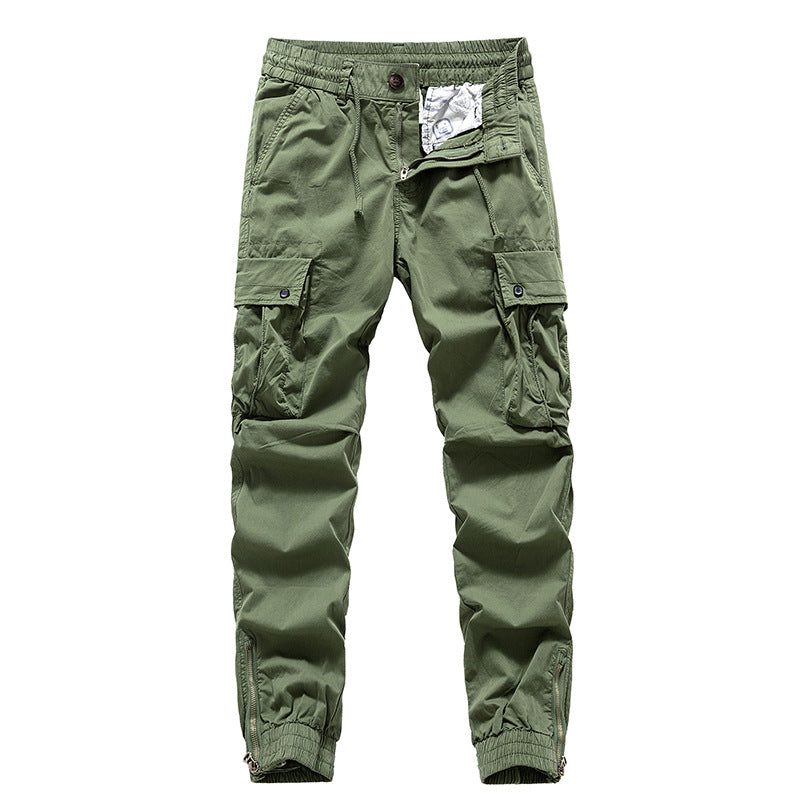 Herren Leichte Cargo-Jogginghose mit elastischem Komfortbund, Taschenorganisation und Reißverschluss‑Knöchel Mune Fashion