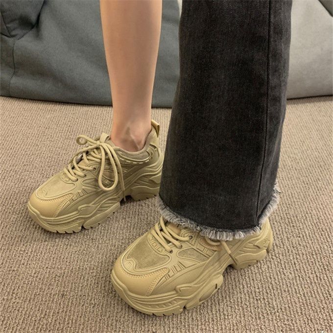 Women's Chunky Sneakers with breathable mesh upper and cushioned sole Mune Fashion