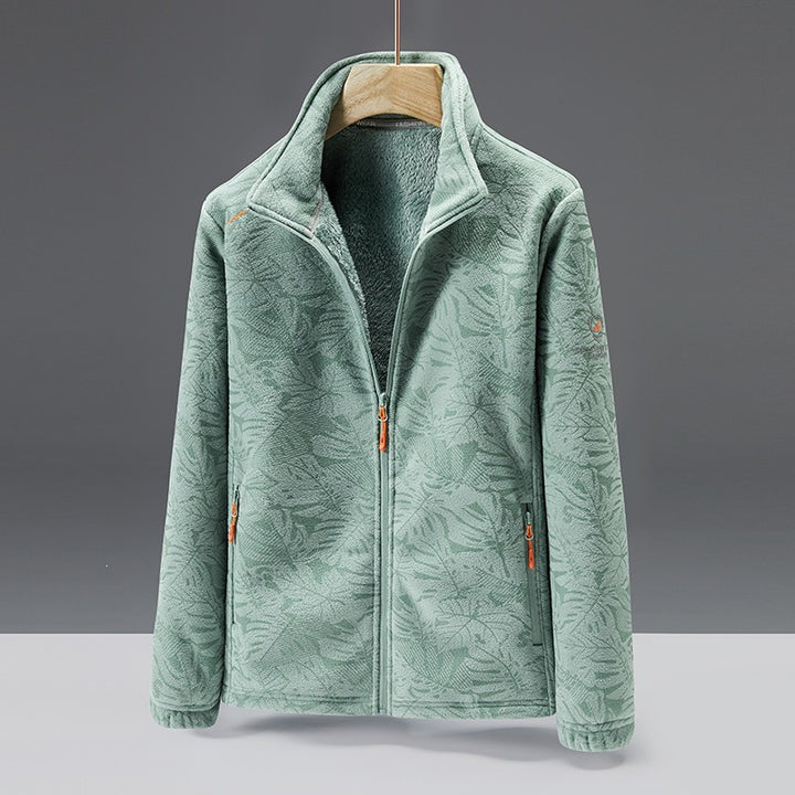 Women's fleece jacket with floral pattern Mune Fashion