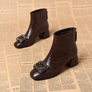 Women Elegant Ankle Boots with Glitter Applications Mune Fashion