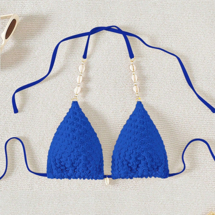 Women's Triangle Bikini with Shell Details Mune Fashion