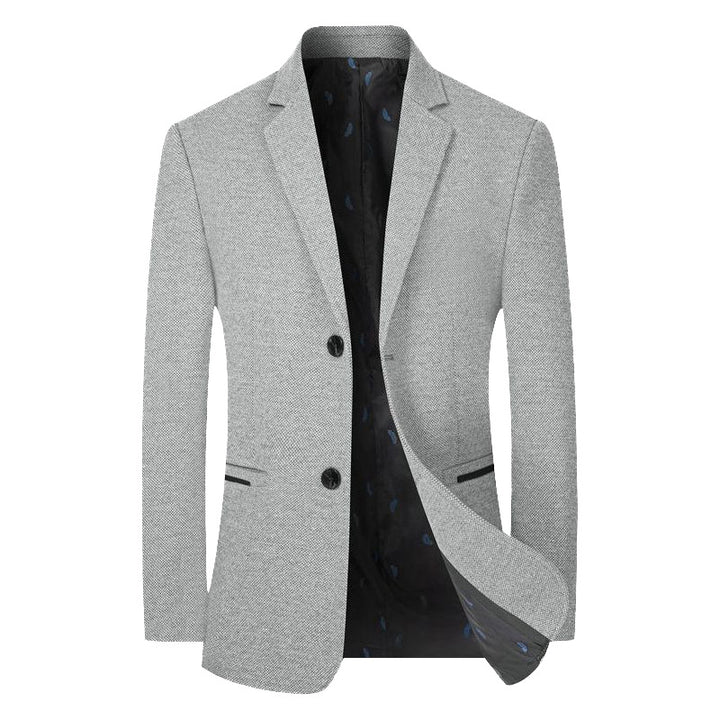 Men's Blazer Slim-Fit made of textured wool blend with contrasting inner lining Mune Fashion
