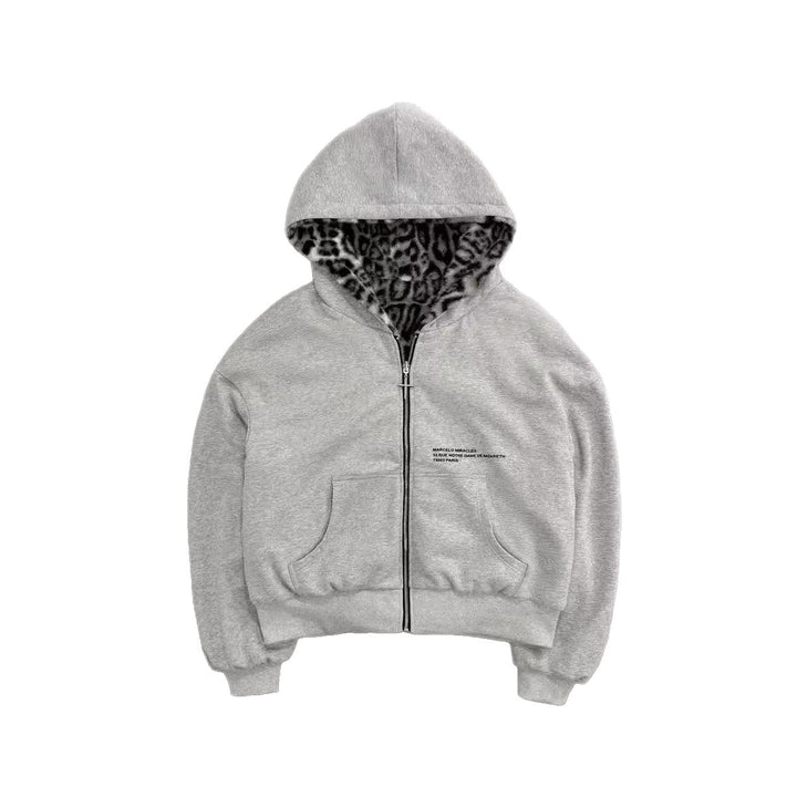 Unisex padded hooded jacket short cut with cross zipper Mune Fashion